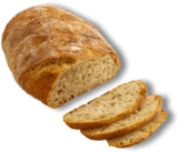 A sliced loaf of bread.